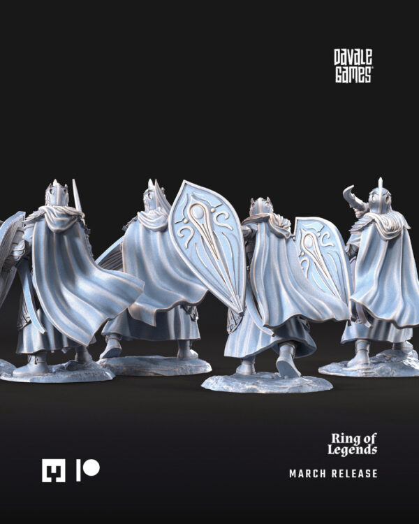 Galanthir elves with sword and shield - 6x