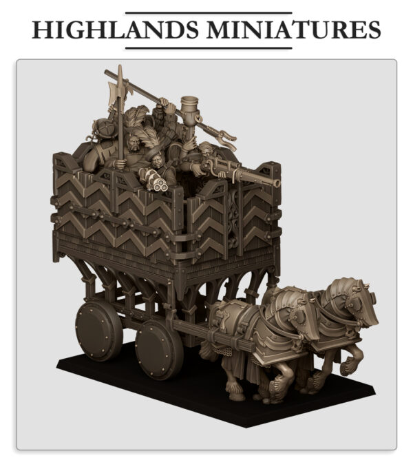 Sunland Armored Wagon - x1 + Crew - x6