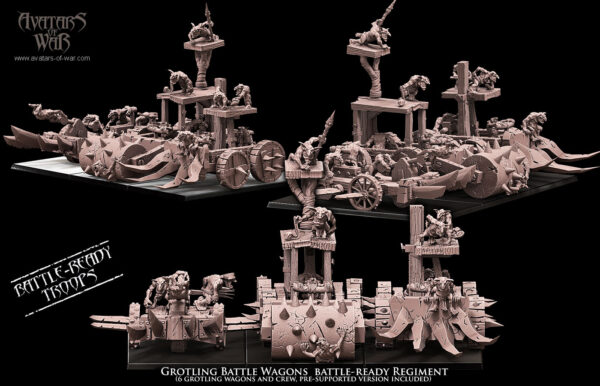 Grotling Wagons - x3