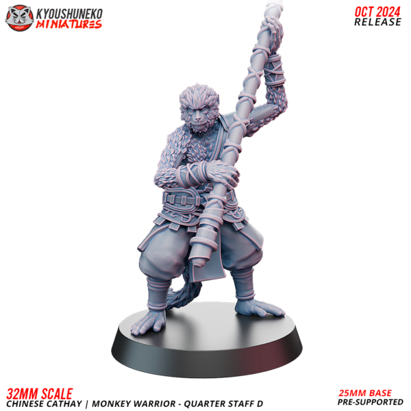 Monkey Warrior - Quarter Staff - x1