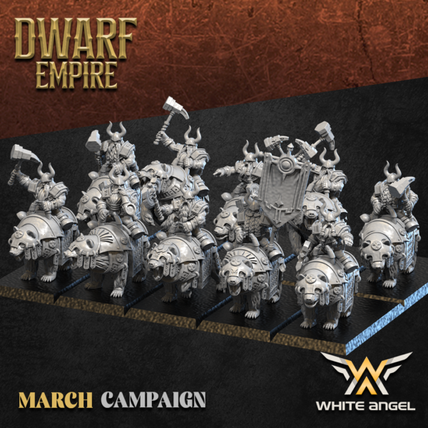Heavy Dwarf Bear - x5 Dwarf Empire