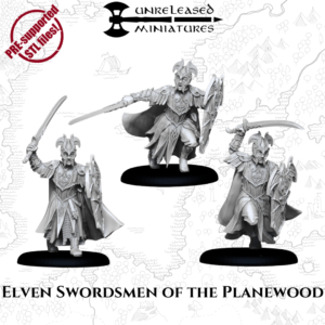 Elven Swordsmen of the Planewood x3