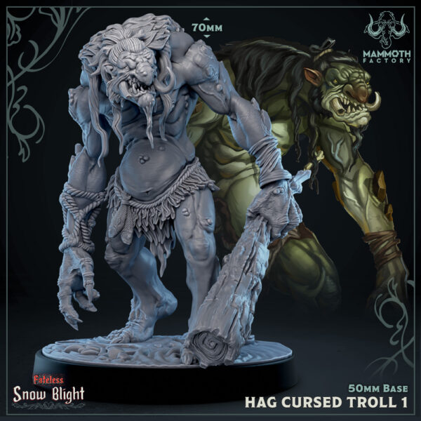Hag Cursed Troll with Club #1