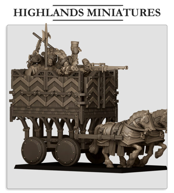 Sunland Armored Wagon - x1 + Crew - x6