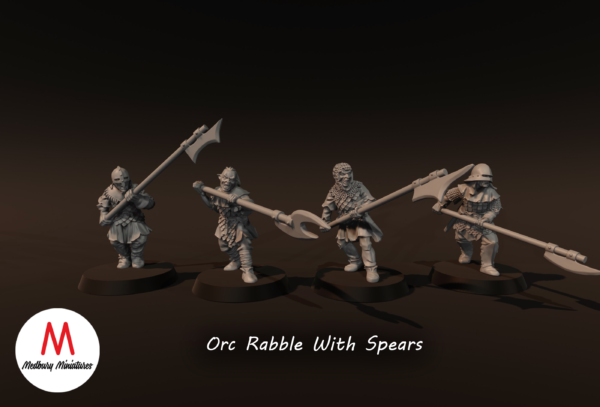 Orc Rabble With Spears - x4
