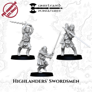 Highlanders Swordsmen x3