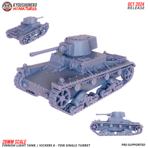 Vickers 6 - Ton Single Turret | Finnish Light Tank ww2 - x1