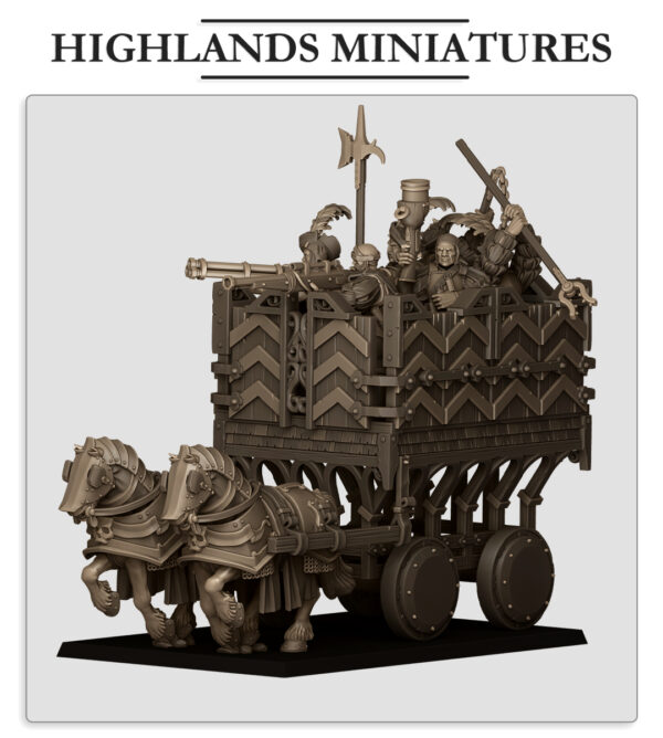 Sunland Armored Wagon - x1 + Crew - x6