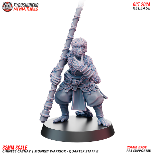 Monkey Warrior - Quarter Staff - x5