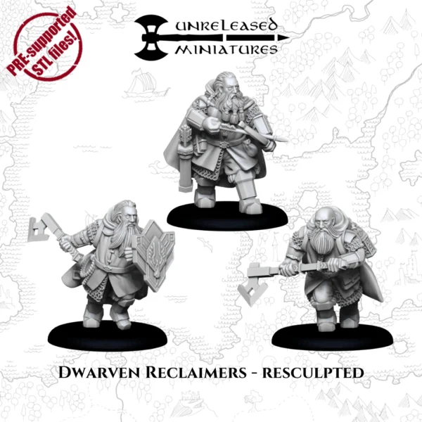 Dwarven Reclaimers - resculpted x 3
