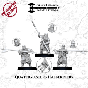 Quartermasters Halberdiers x3