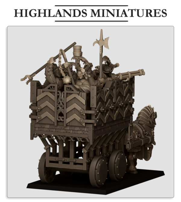 Sunland Armored Wagon - x1 + Crew - x6