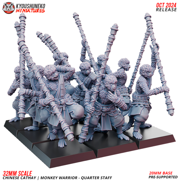 Monkey Warrior - Quarter Staff - x5