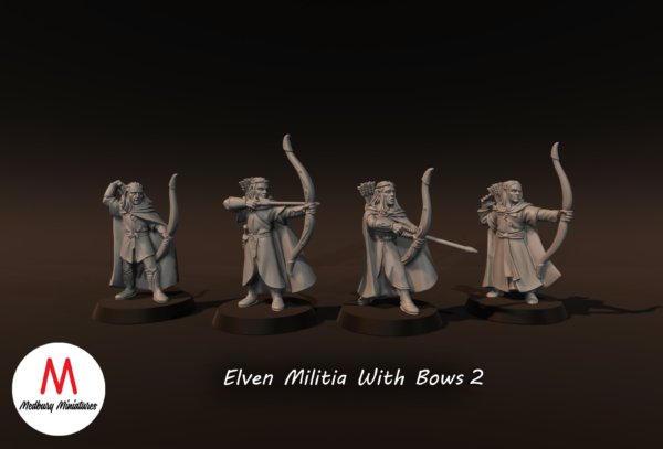 Elven Militia with bows - x4