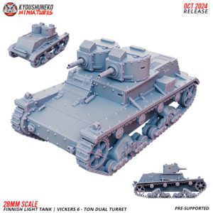 Vickers 6 - Ton Double Turret | Finnish Light Tank ww2 - x1