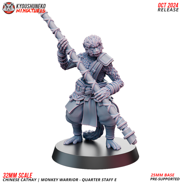 Monkey Warrior - Quarter Staff - x1