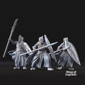 Spearmen with opt. shield - x1