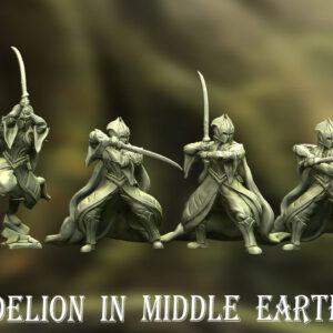 Elf of Dark Forest (SWORD) x 6 - DIME - Minifaktura