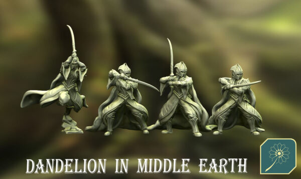 Elf of Dark Forest (SWORD) x 6 - DIME - Minifaktura