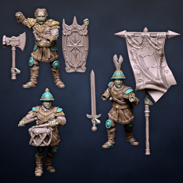 Heavy Infantry (Command Group) - x3