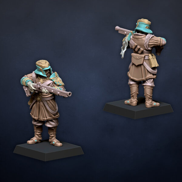 Light Infantry with Arquebus - x5