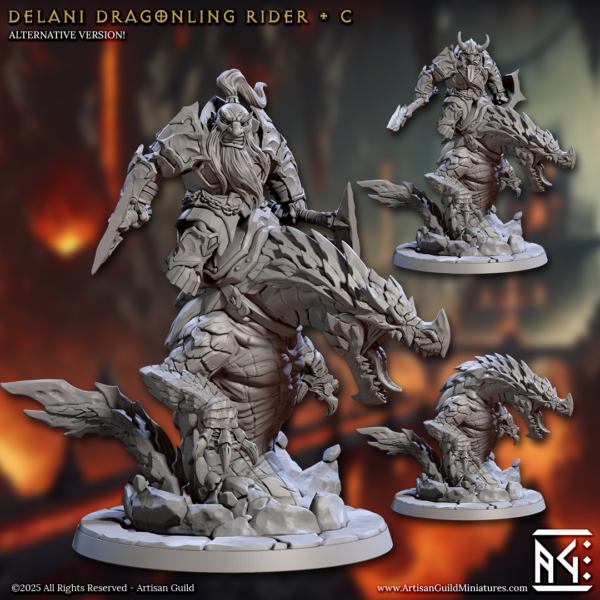 Delani Dragonling Rider - C - x1