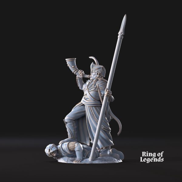 Warrior with Horn and Spear - x1