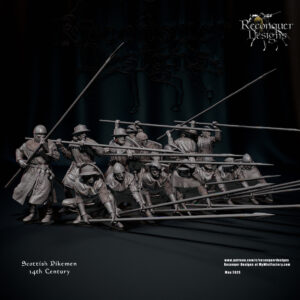 14th century Scottish Pikemen - x5