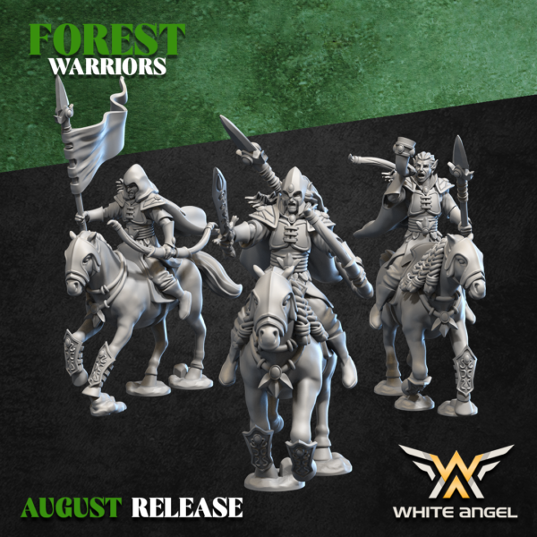 Wood Arrow Riders - x10 Forest Warriors