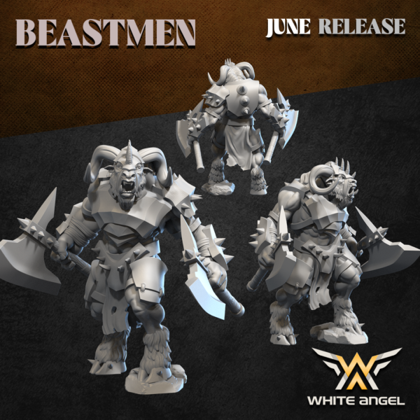 Heavy Beast Warriors - x5 Beastmen