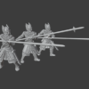 Swan Knights Pikemen - Bannermen Pikemen - Medbury Miniatures