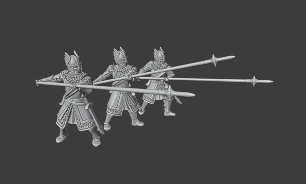 Swan Knights Pikemen - Bannermen Pikemen - Medbury Miniatures