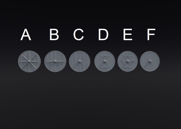 Saxon Shields - Okrągłe Tarcze 1,2 mm Skala 28 mm