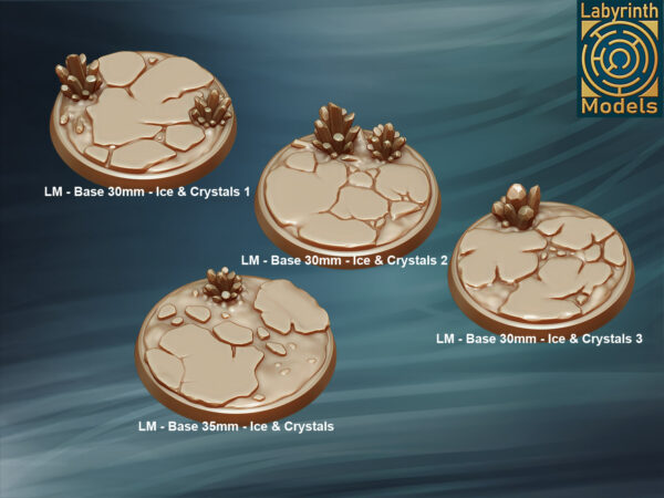 Podstawki - Ice Crystals - Labyrinth Models
