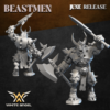 Heavy Beast Warriors - x5 Beastmen