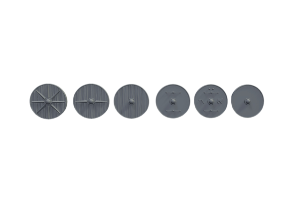 Saxon Shields - Okrągłe Tarcze 1,2 mm Skala 28 mm
